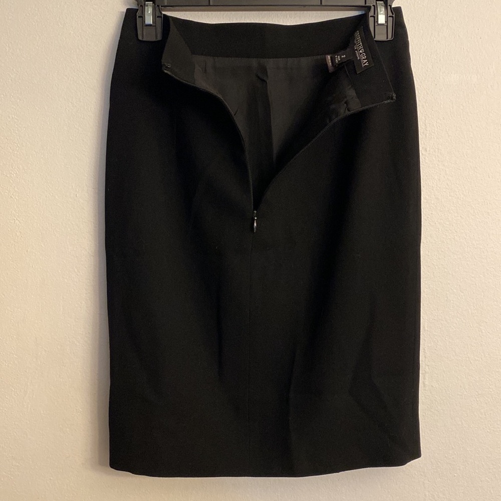 Griffith Gray For St. John Solid Black 100% Wool … - image 4